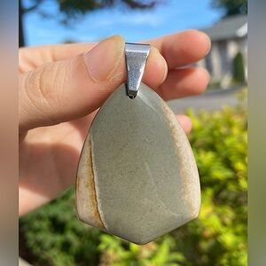 Polychrome Jasper Pendant Necklace